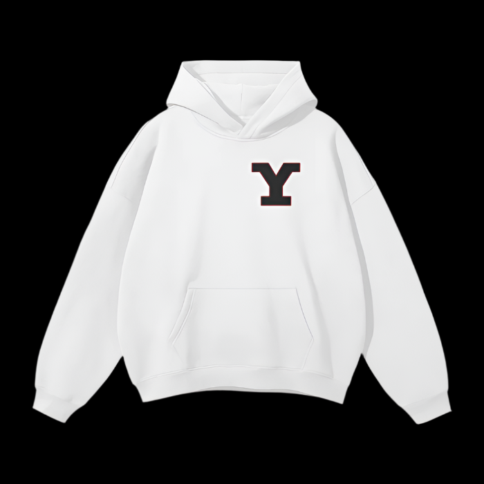 YAZDANI Lion Oversized Solid Color Fleece Hoodie