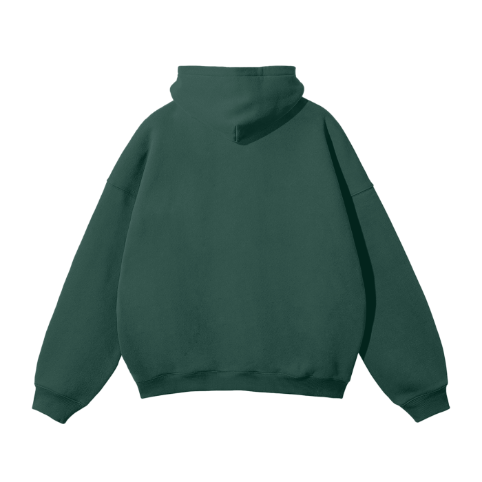 YAZDANI Unisex Oversized Solid Color Fleece Hoodie